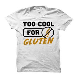 gluten shirt. gluten gift. vegan shirt. food allergy