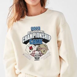 2023 acc football championship sweatshirt, official college football louisville vs florida state
