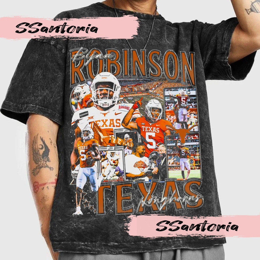 Bijan Robinson Vintage Style Bootleg T-Shirt, Bijan Robinson Shirt, Vintage 90s Graphic Oversized Sport Tee, Football Bootleg Gift.jpg