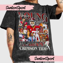 bryce young vintage style bootleg t-shirt, bryce young shirt, vintage 90s graphic oversized sport te