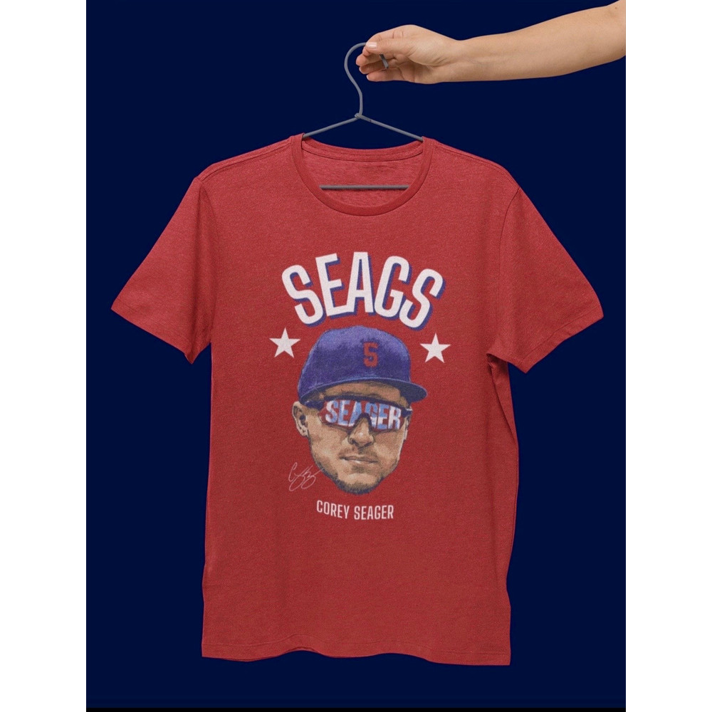 Corey Seager Seags Graphic Tee Shirt, Texas Rangers baseball fan Graphic tee, Seager Bootleg Shirt, oversized sports tshirt gift.jpg
