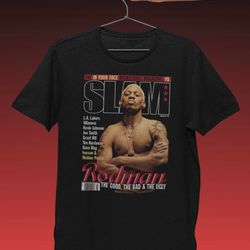 dennis rodman slam issue vintage retro nba basketball tee shirt