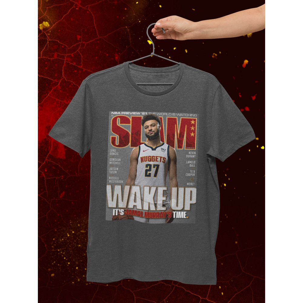 Jamal Murray Nuggets Team Slam Cover basketball shirt NBA tshirt Graphic Tee.jpg