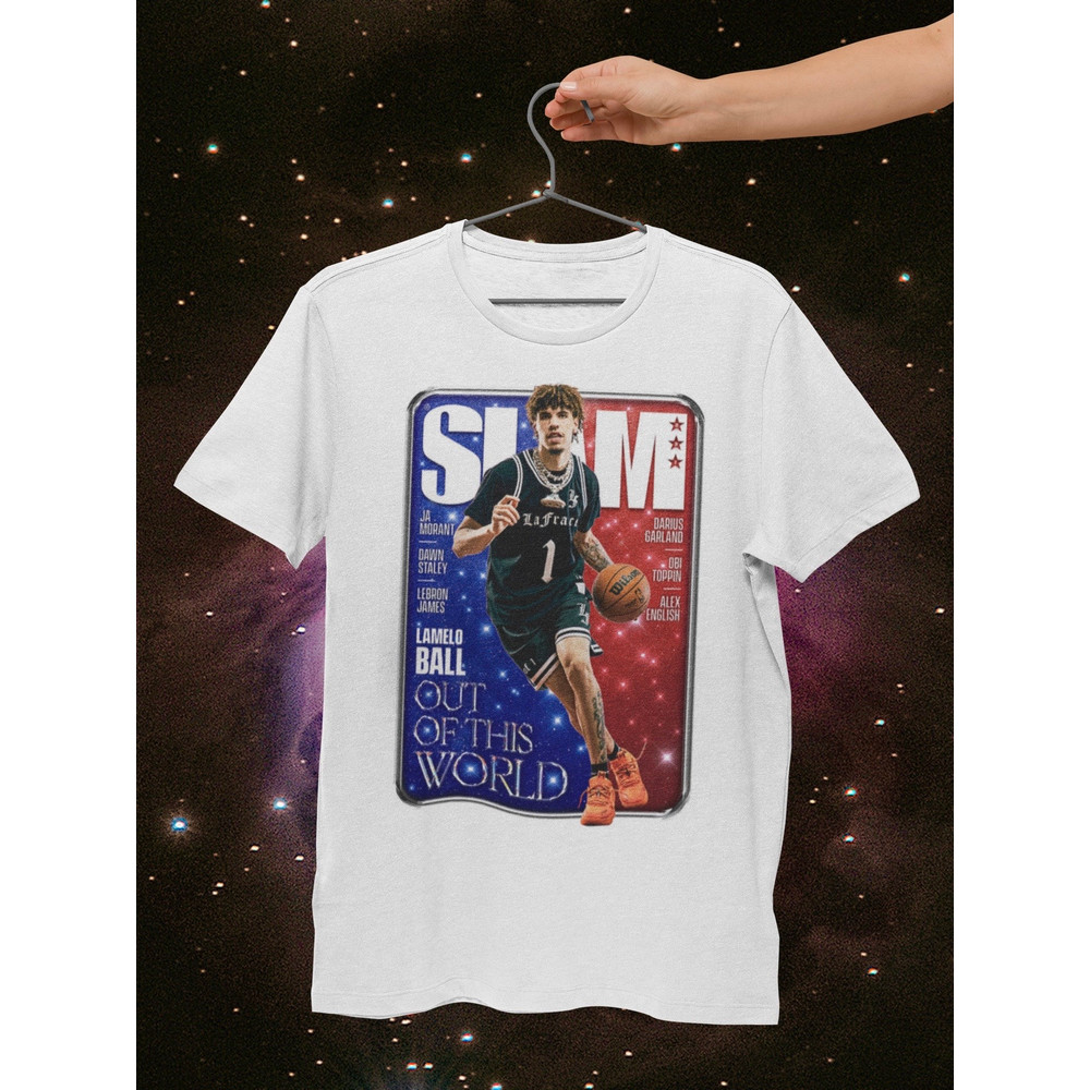 Lamelo Ball Slam Cover Basketball Shirt Graphic Tee.jpg