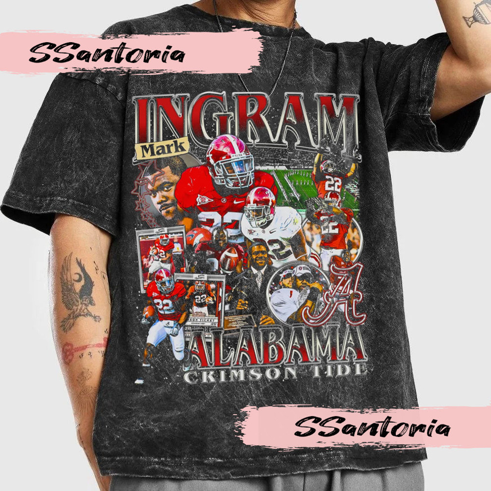 Mark Ingram Vintage Style Bootleg T-Shirt, Mark Ingram Shirt, Vintage 90s Graphic Oversized Sport Tee, Football Bootleg Gift.jpg