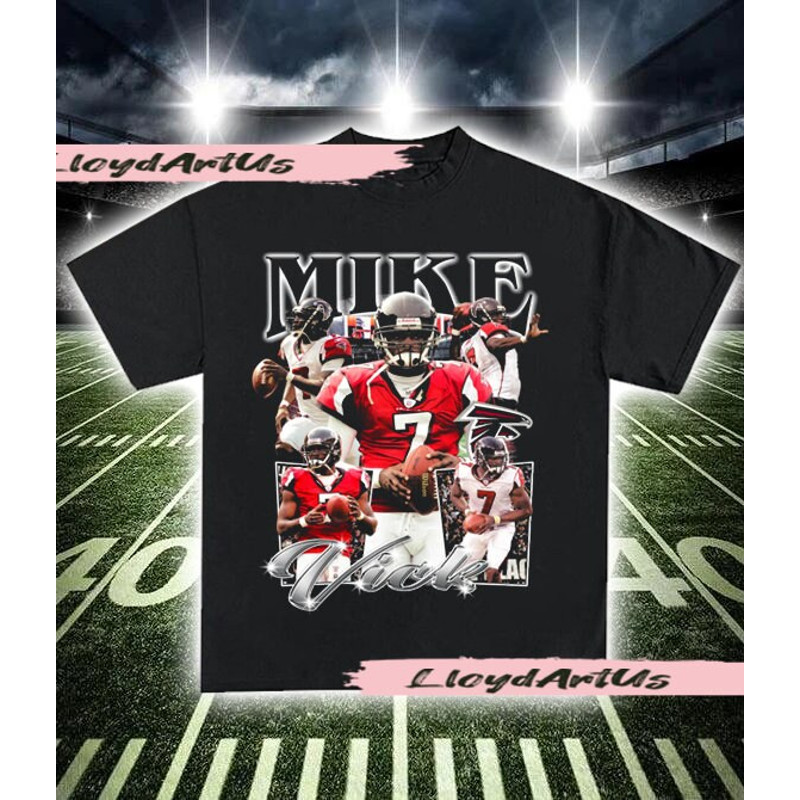 Michael Vick Vintage Style Bootleg T-Shirt, Michael Vick Shirt, Vintage 90s Graphic Oversized Sport Tee, Football Bootleg Gift Tee-1.jpg