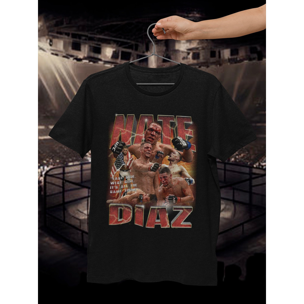Nate Diaz shirt MMA tshirt ufc champ mma fighter boxing 90s Retro Champions Fans Vintage Graphic tee Sport Gift Workout.jpg