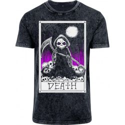 death tarot card acid wash tshirt