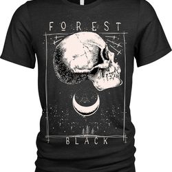forest black mens womens t-shirt