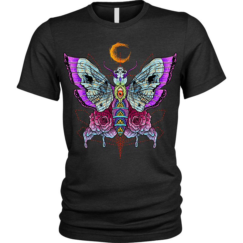 Skull Butterfly Mens Womens T-Shirt.jpg