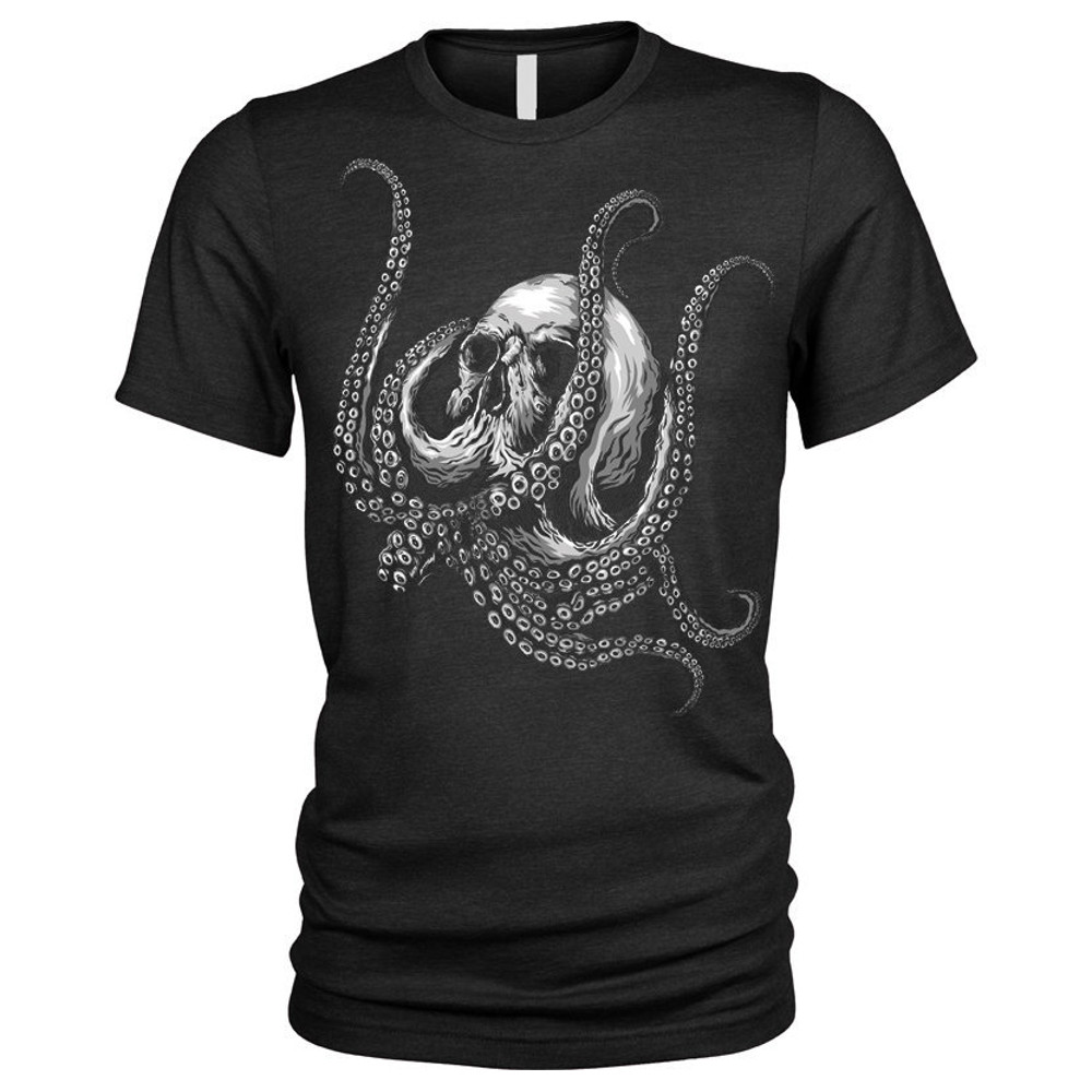 Cthulhu Skull T-Shirt octopus horror gothic squid goth Mens Womens-1.jpg