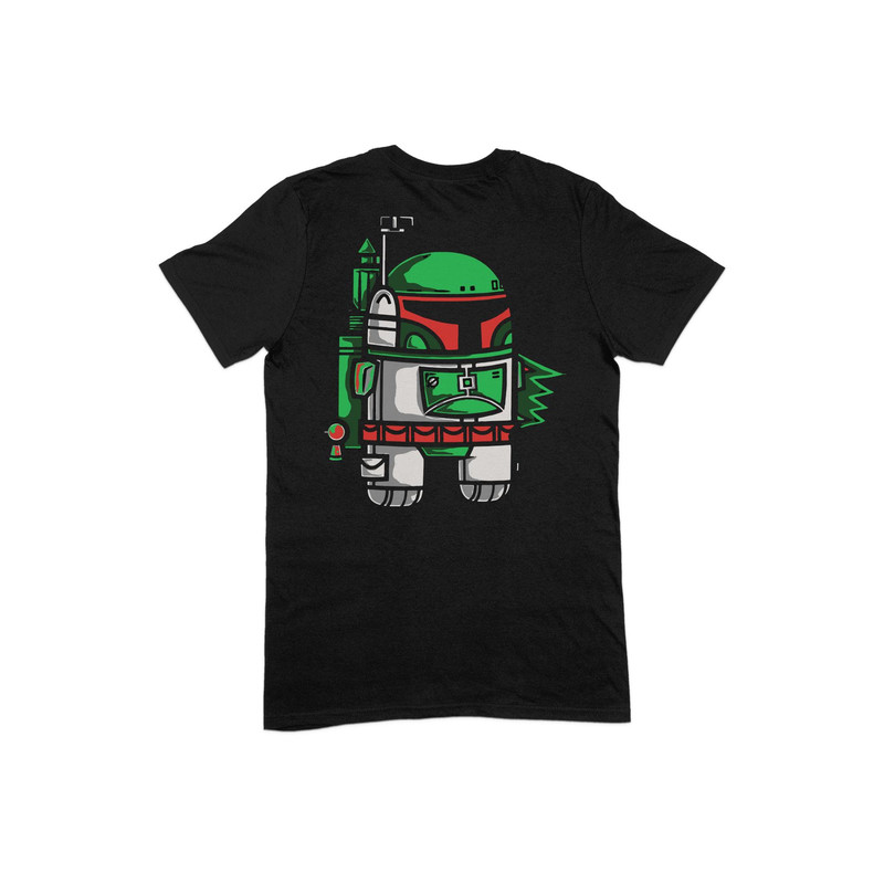 Bounty Hunter Among Us Mashup Gamer Fan Kids Novelty Printed T Shirt Slogan.jpg