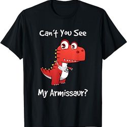 funny get well broken arm gift dinosaur with a cast t-shirt, sweatshirt, hoodie - 28258