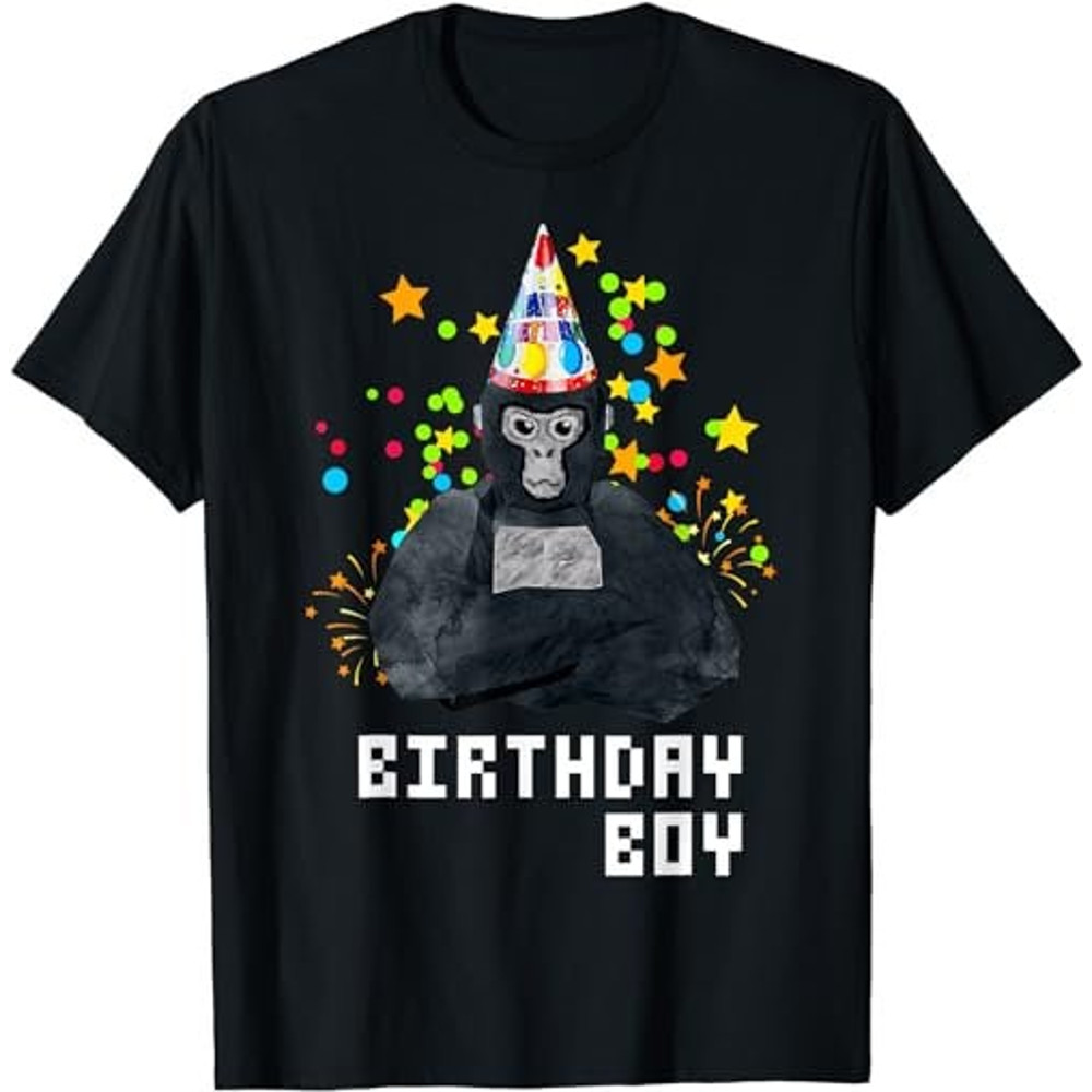 Cute Gorilla Tag VR Gamer Birthday Boy for Kids Teen  T-Shirt, Sweatshirt, Hoodie - 37757.jpg