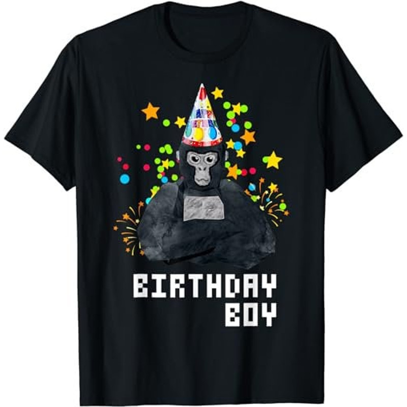 Cute Gorilla Tag VR Gamer Birthday Boy for Kids Teen  T-Shirt, Sweatshirt, Hoodie - 37757.jpg