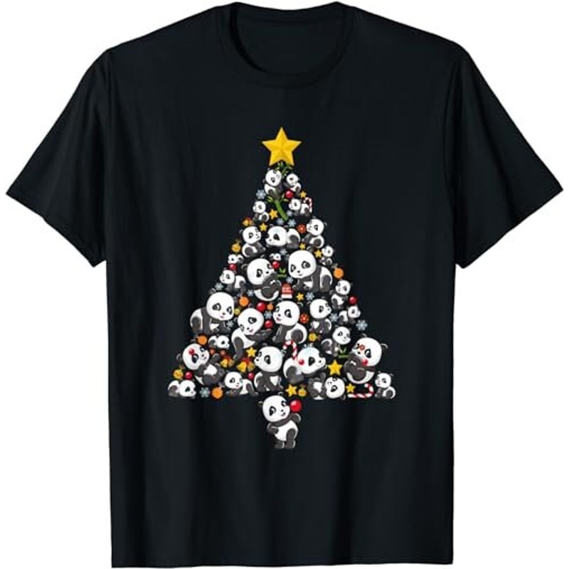 Funny Panda Christmas Tree Asian Bear Xmas Women Men Kids T-Shirt, Sweatshirt, Hoodie - 34959.jpg