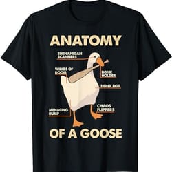 anatomy of a goose funny meme animal lover goose honk bonk t-shirt, sweatshirt, hoodie - 35460