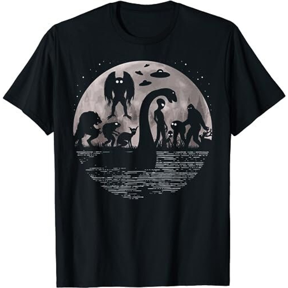 Bigfoot Loch Ness Monster Mothman And Aliens! Funny Cryptid T-Shirt, Sweatshirt, Hoodie - 23228.jpg