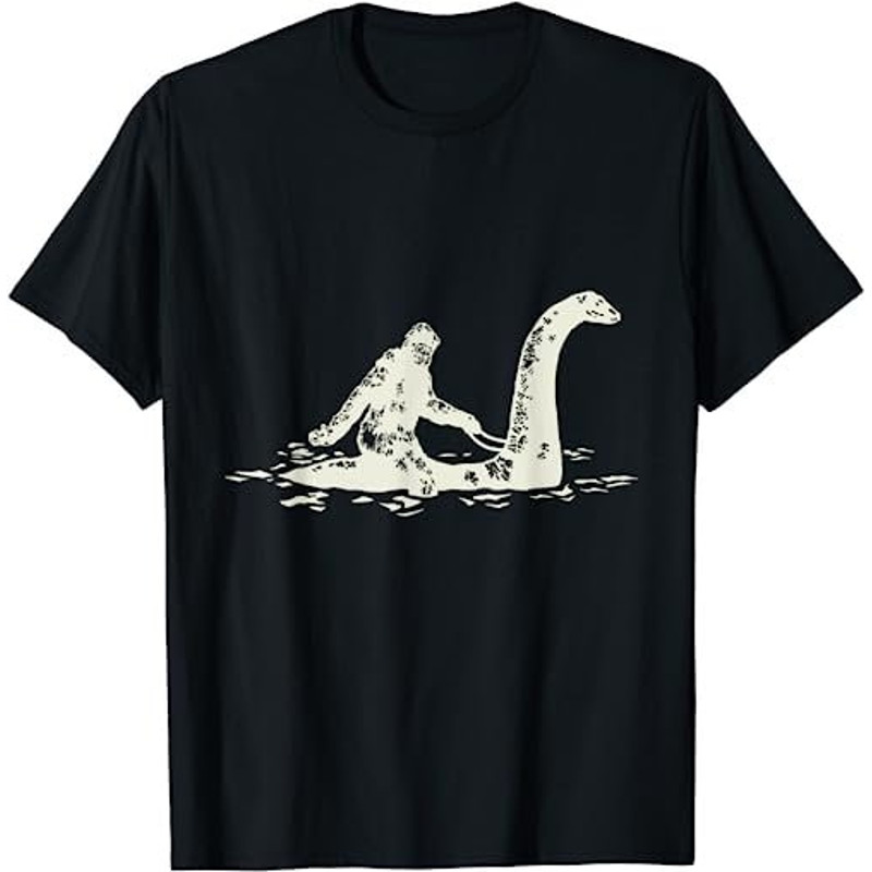 Bigfoot Sasquatch Riding The Loch Ness Monster FunnyShort Sleeve T-Shirt, Sweatshirt, Hoodie - 28167.jpg
