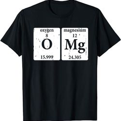 o mg periodic table of elements funny periodic table unisex t-shirt