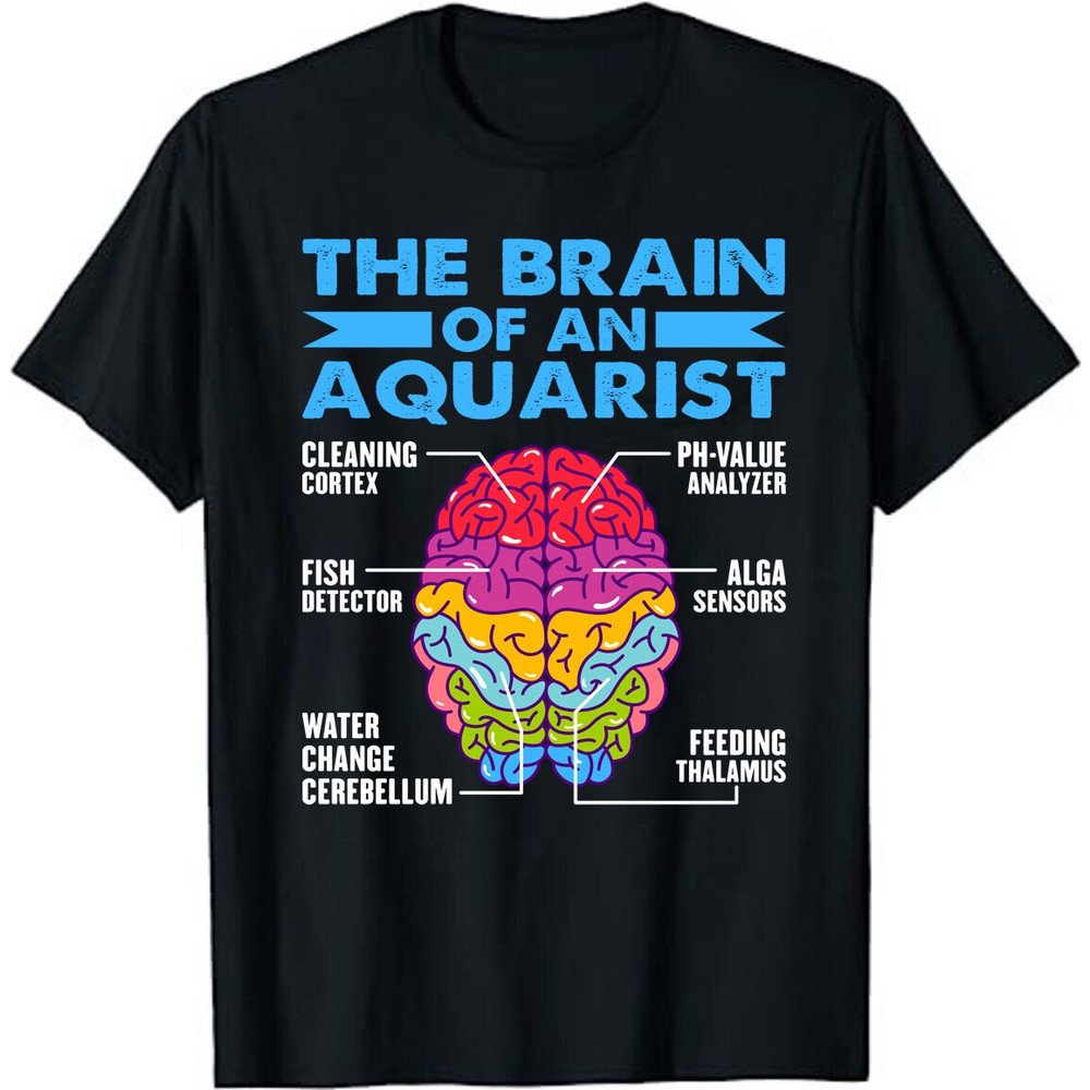Funny Brain of a Aquarist Fish Aquariums Fish Keeping Unisex T-Shirt-1.jpg