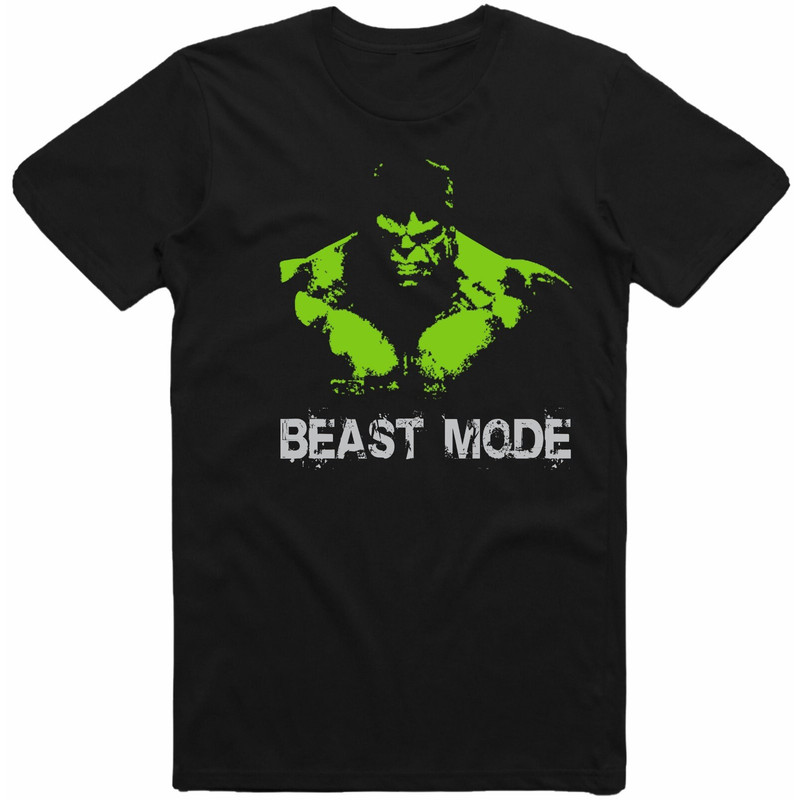 Beast Mood Gym T Shirt Casual Bodybuilding Wear Training Workout top Beast Mode Motivation T-Shirt Top-1.jpg