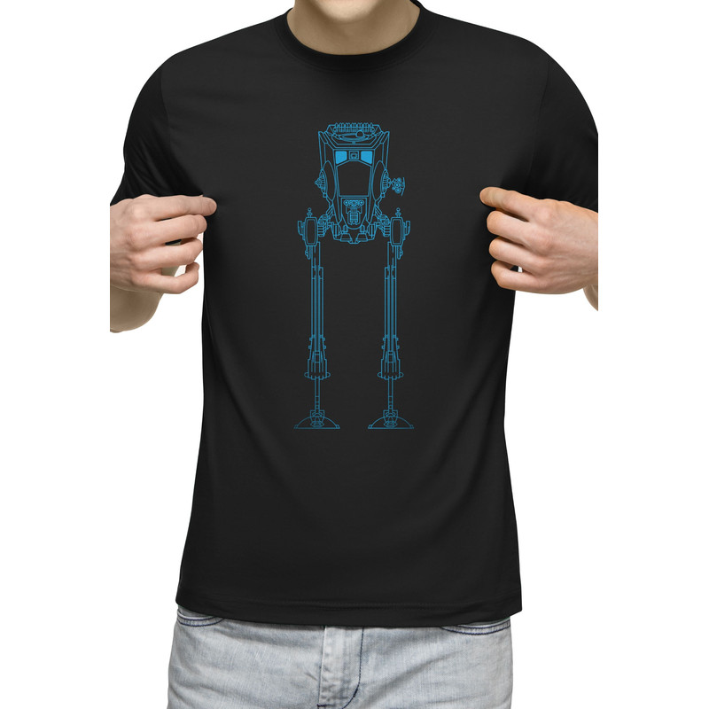 AT-ST Scout Sketch T-Shirt Men's Nerd Geek Space Shirt Star Wars.jpg