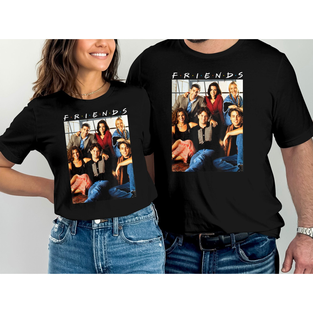 Friends Group Photo 1 T-Shirt, Friends Theme Shirts, BFF Birthday Shirt, Best Friend Matching Tees, Besties Shirt.jpg