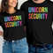 Halloween Dad Mom Daughter Adult Costume, Unicorn Security T-Shirt, Halloween Unicorn Shirt, Halloween Party Tee Shirt.jpg