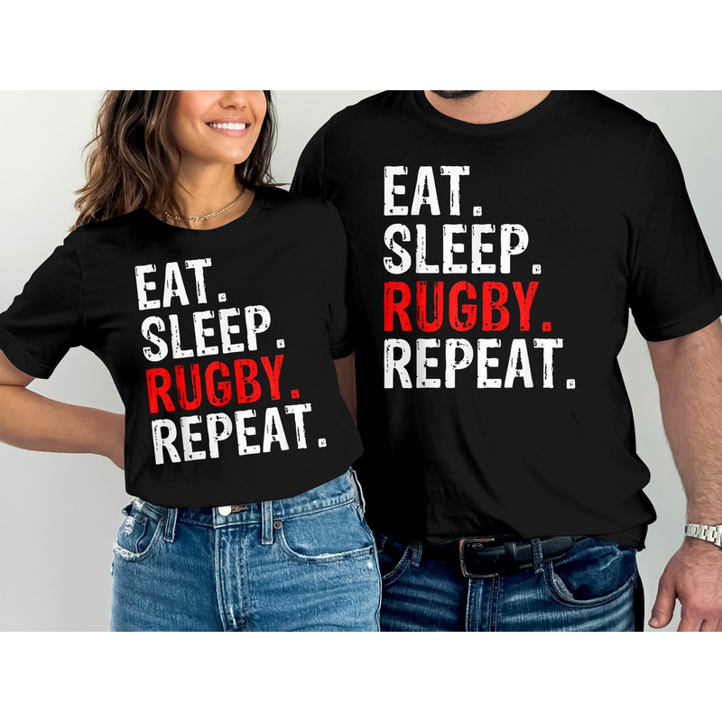 Eat Sleep Rugby Repeat T-Shirt, Rugby Shirt, Gift for Rugby Player, Rugby Gift, Rugby Tee, Funny Rugby Shirt, Gift for Him.jpg