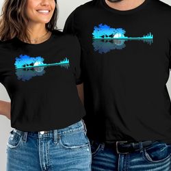 guitar lake shadow love guitar musician t-shirt tee shirt mens womens ladies guitarist music gifts gift birthday present