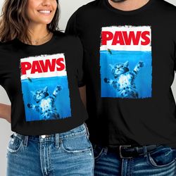 paws cat and mouse t-shirt, cats shirt, cat lover gift, funny cat shirt, cute cat tee, cat shirts for women