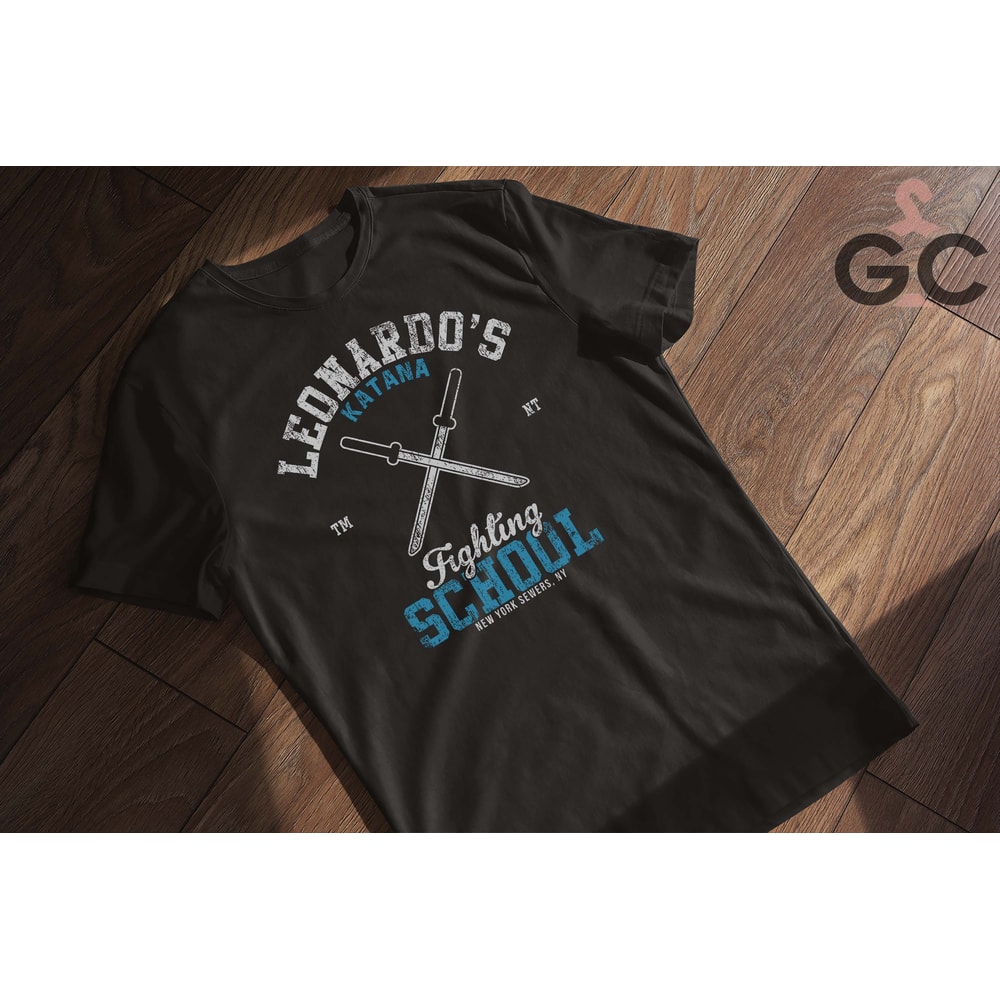 Leonardo Fighting School Mens T-Shirt Men's Tshirt Vintage funny t-shirt for men novelty mens gift tshirt men graphic Movie Shirt.jpg