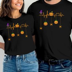 pumpkin heartbeat halloween costume boys girl kids men women t-shirt funny tee toddler infant baby halloween kids clothe