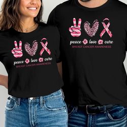 peace love cure breast cancer awareness t-shirt, comfort colors shirt, breast cancer awareness shirt, breast cancer top,