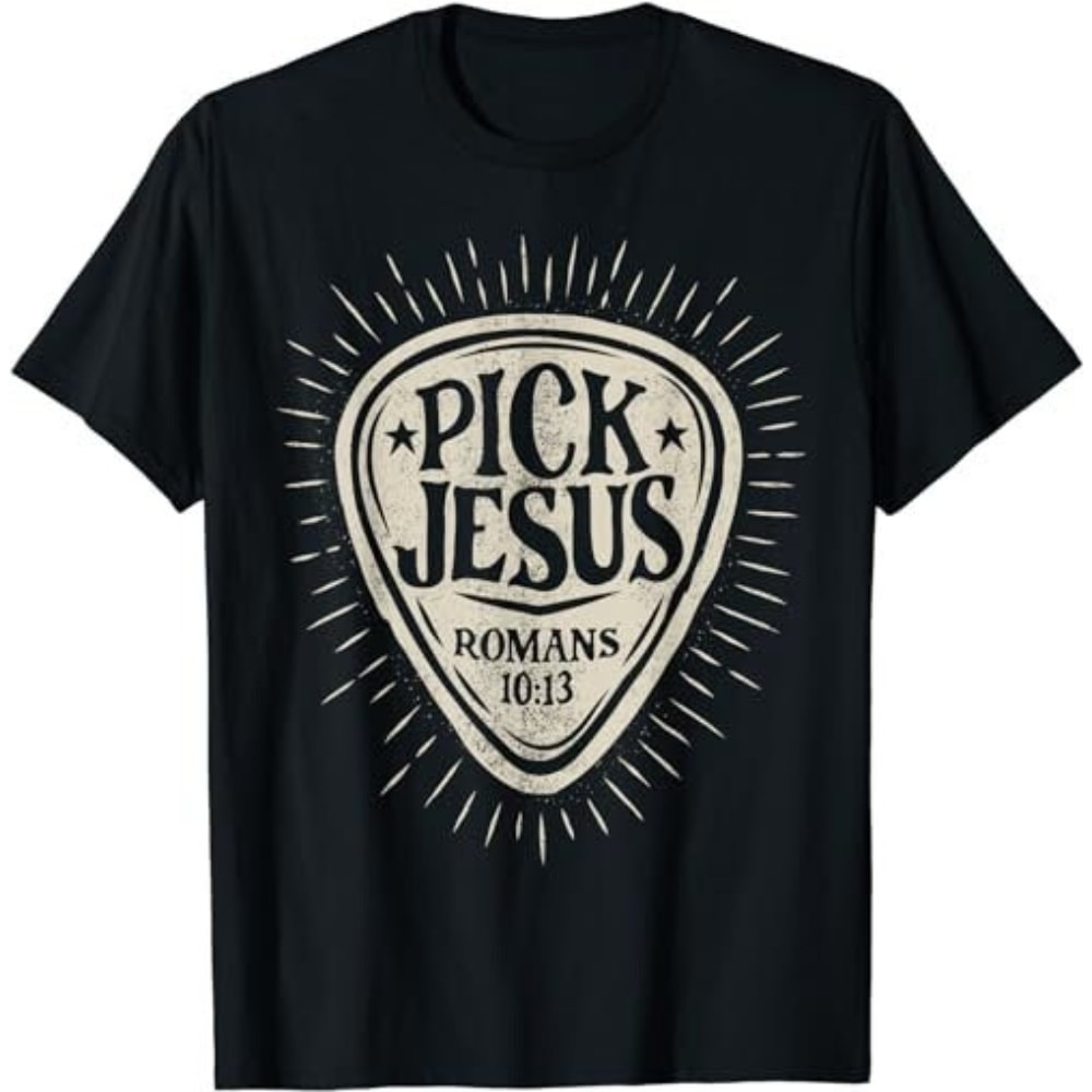 Guitar Pick Jesus Christian Music Guitarist Pastor Retro T-Shirt, Sweatshirt, Hoodie - 43366.jpg
