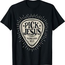 guitar pick jesus christian music guitarist pastor retro t-shirt, sweatshirt, hoodie - 43366