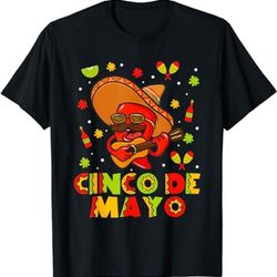 cinco de mayo red pepper chili in sombrero guitar mexican  t-shirt, sweatshirt, hoodie - 43147
