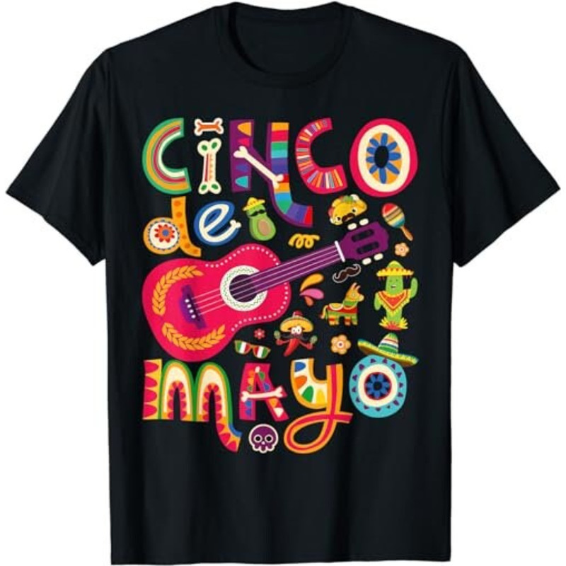 Cinco de Mayo Tee Mexican Taco Guitar Fiesta Cinco de Mayo  T-Shirt, Sweatshirt, Hoodie - 43149.jpg