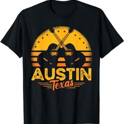 retro austin texas guitar texas t-shirt, sweatshirt, hoodie - 43662