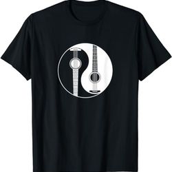 guitar yin-yang guitarist guitar player  t-shirt, sweatshirt, hoodie - 43414