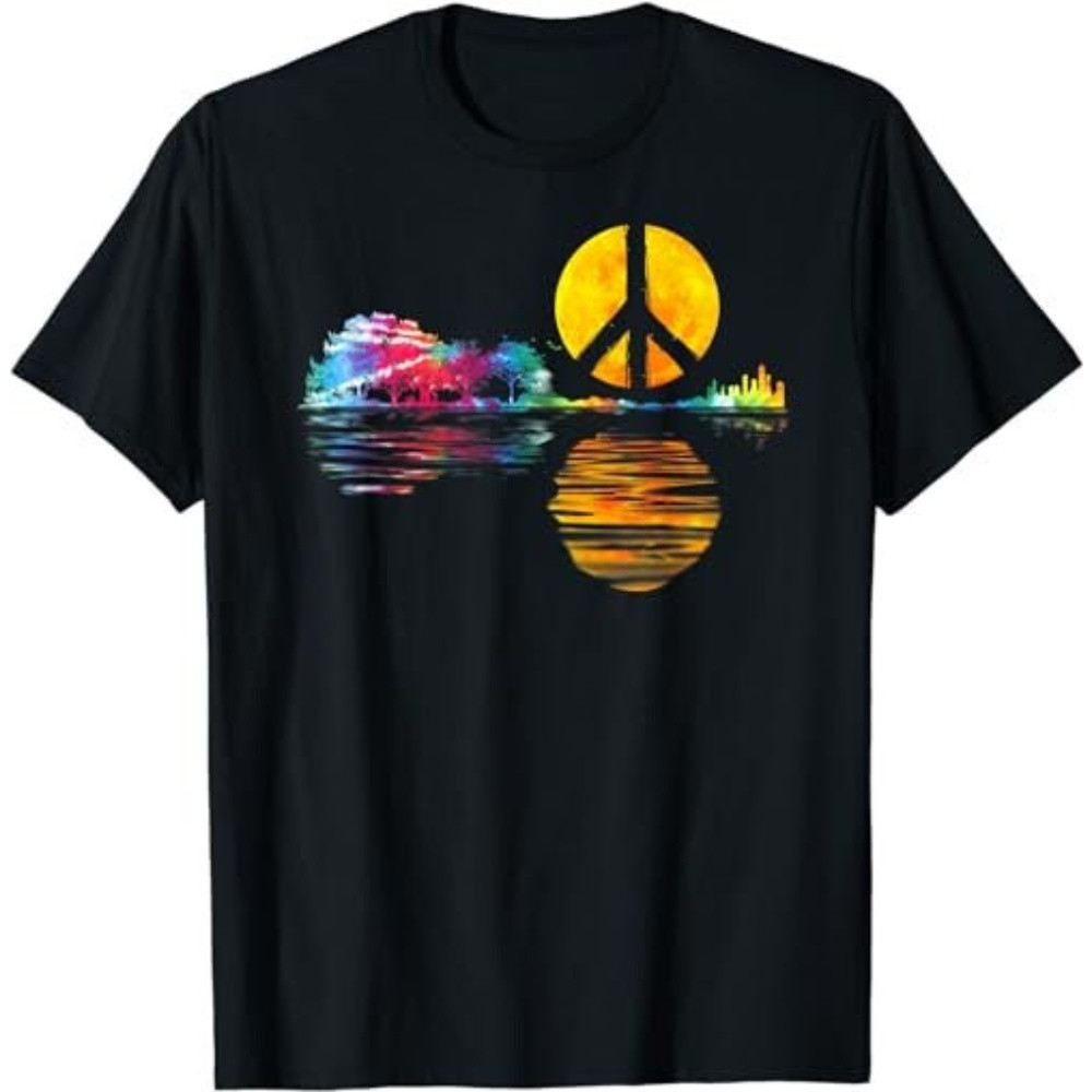 Hippie Guitar Moon I Guitarist Musician Peace Sign T-Shirt, Sweatshirt, Hoodie - 43454.jpg