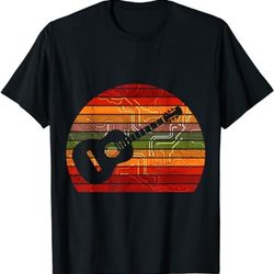 retro style vintage guitar keyboard musical instrument  t-shirt, sweatshirt, hoodie - 43677