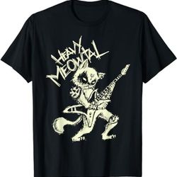 heavy metal cats gift clothing guitar playing cat gothic  t-shirt, sweatshirt, hoodie - 43446