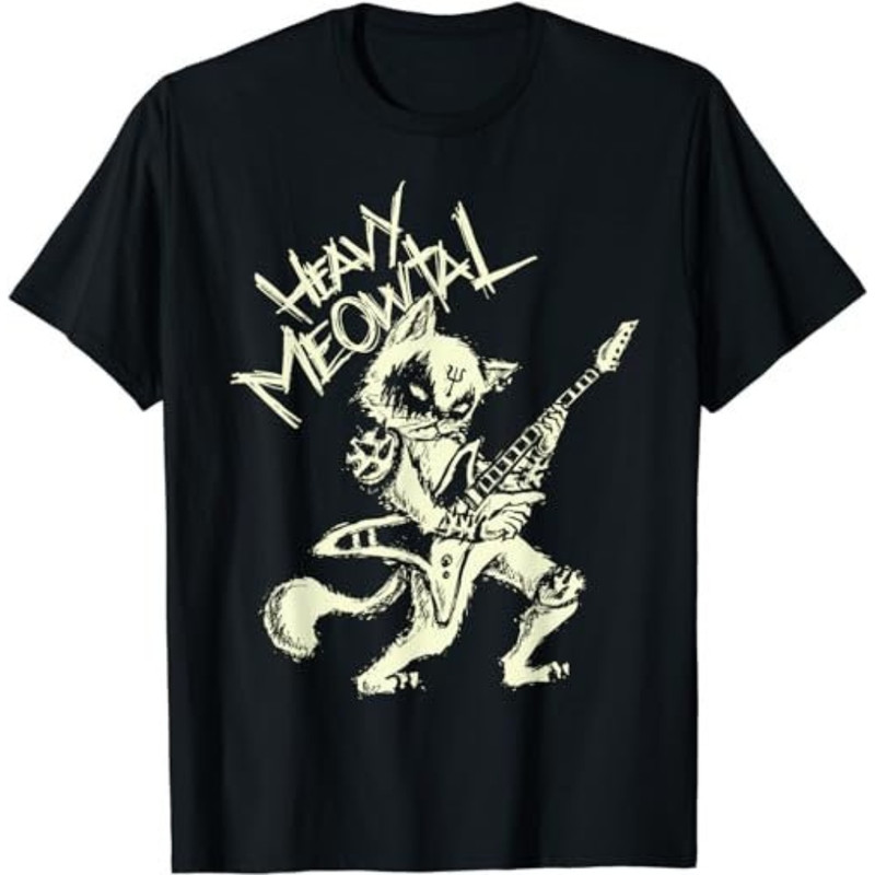 Heavy Metal Cats Gift Clothing Guitar Playing Cat Gothic T-Shirt, Sweatshirt, Hoodie - 43446.jpg