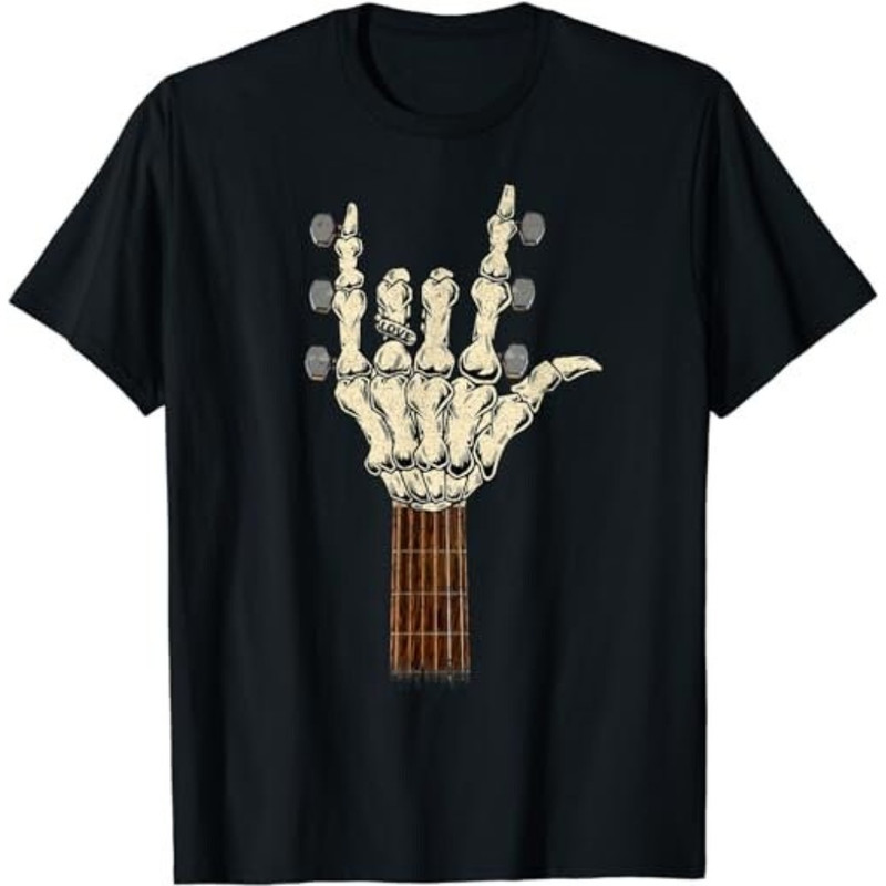 Rock & Roll Skeleton Guitar Music For Guitarist Men Women  T-Shirt, Sweatshirt, Hoodie - 43692.jpg