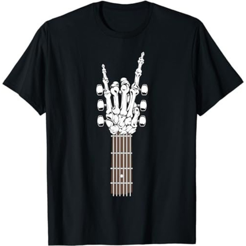 Skeleton Hand Playing Rock Guitar Guitarist Band Rockstar T-Shirt, Sweatshirt, Hoodie - 43760.jpg