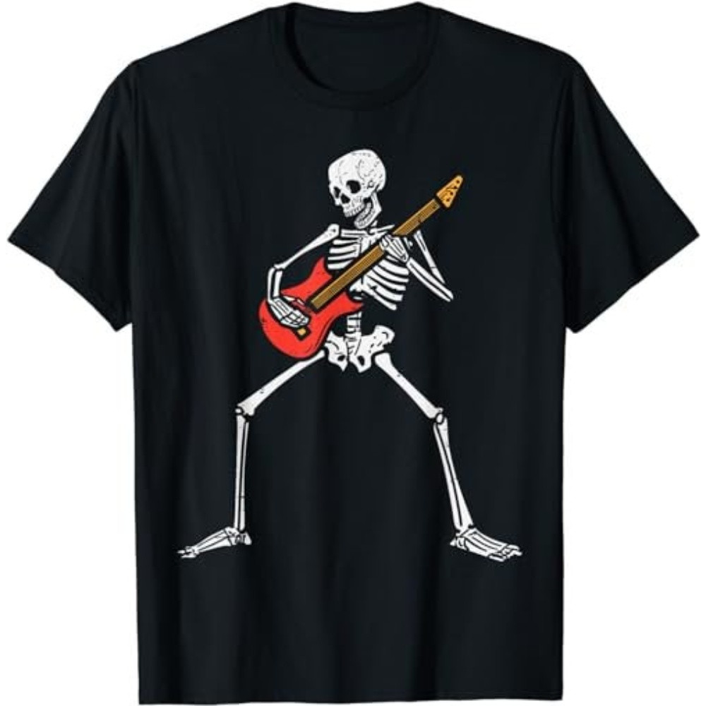 Halloween Skeleton Rocker Guitar Punk Rock Costume Men Women T-Shirt, Sweatshirt, Hoodie - 43433.jpg