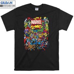 marvel comics heroes group t-shirt hoody kids child tote bag tshirt s-m-l-xl-xxl-3xl-4xl-5xl gildan oversized men women