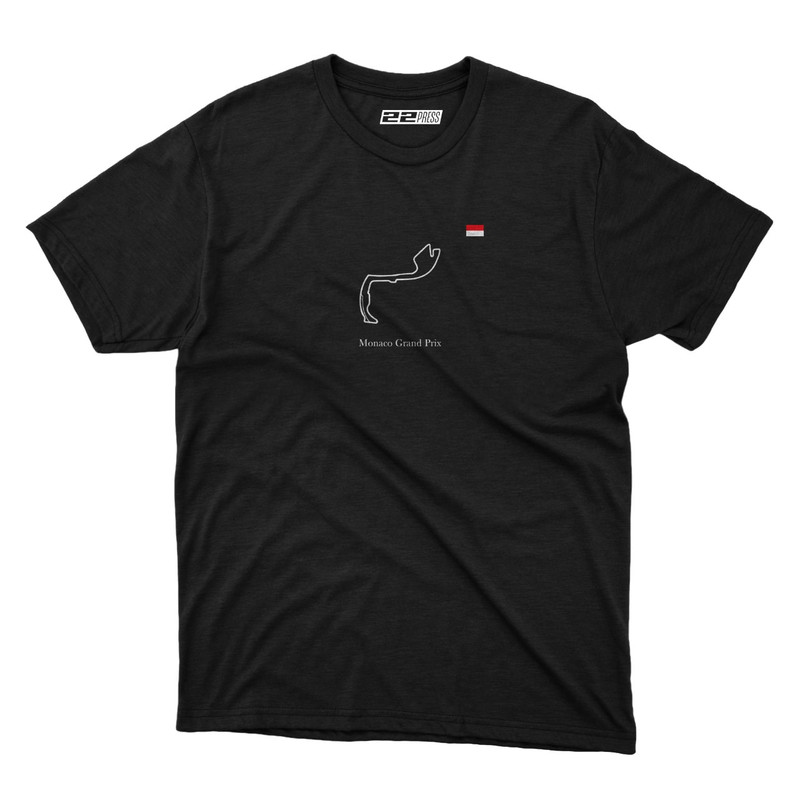 Monaco Grand Prix Race Map Monaco Formula 1 Race Map Grand Prix Graphic T-Shirt UNISEX.jpg